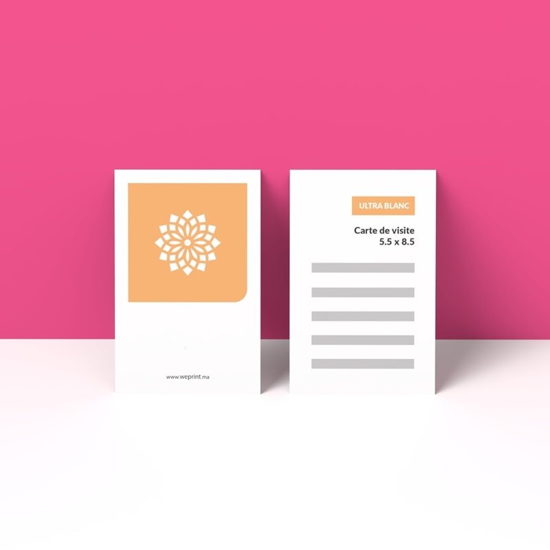 Cartes de Visite Ultra Blanches - Image 3