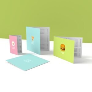 Menus Dépliants 1 Pli